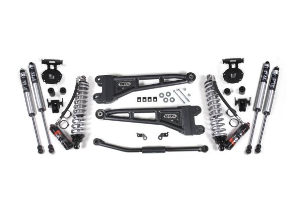 BDS Suspension - 2.5 Inch Lift Kit w/ Radius Arm Coil-Over Conversion Ford F250/F350 Super Duty 11-16 4WD Diesel 5 Inch Block Kit FOX 2.5 Performance Elite