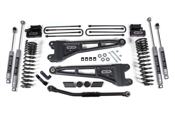 BDS Suspension - 2.5 Inch Lift Kit w/ Radius Arm Ford F450 Super Duty 20-22 4WD Diesel & Gas NX2 Nitro Shocks