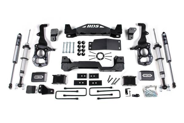 BDS Suspension - 6 Inch Lift Kit FOX 2.0 Strut Ford F150 21-24 4WD 3 Inch Block Kit