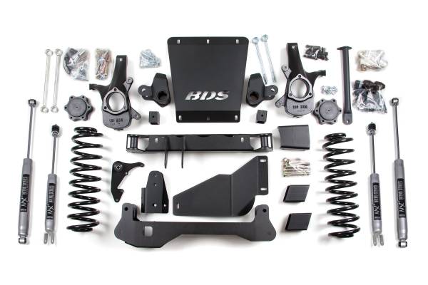 BDS Suspension - 6 Inch Lift Kit Chevy/GMC Avalanche Surburban Tahoe or Yukon 1500 00-06 4WD NX2 Nitro