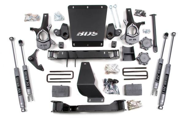 BDS Suspension - 4.5 Inch Lift Kit Silverado/Sierra 1500 99-06 4WD Leaf Springs NX2 Nitro