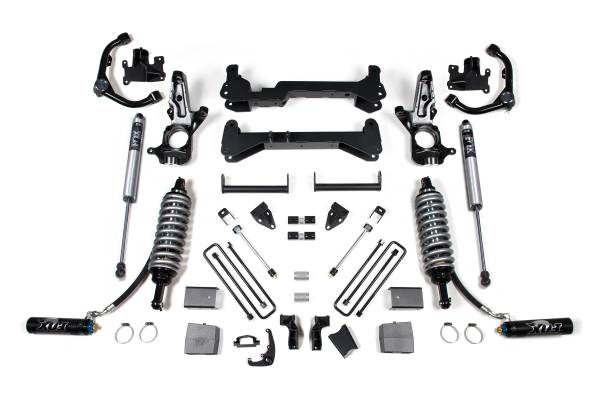 BDS Suspension - 7 Inch Lift Kit FOX 2.5 Coil-Over Conversion Silverado/Sierra 2500HD 01-10 2WD Carrier Below Crossmember Fox 2.5 Performance Shocks