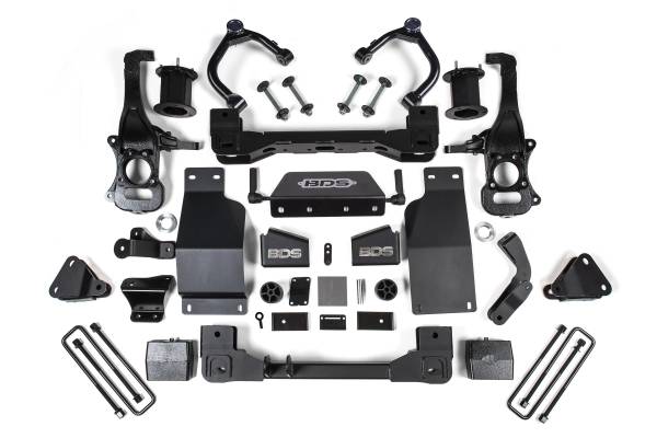 BDS Suspension - 6 Inch Lift Kit Adaptive Ride Control Only Chevy Silverado High Country or GMC Denali 1500 19-24 4WD Diesel