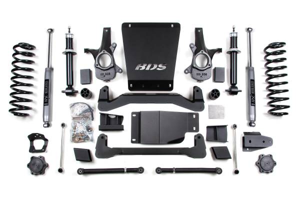 BDS Suspension - 6 Inch Lift Kit Chevy/GMC Avalanche Surburban Tahoe or Yukon 1500 07-14 4WD NX2 Nitro