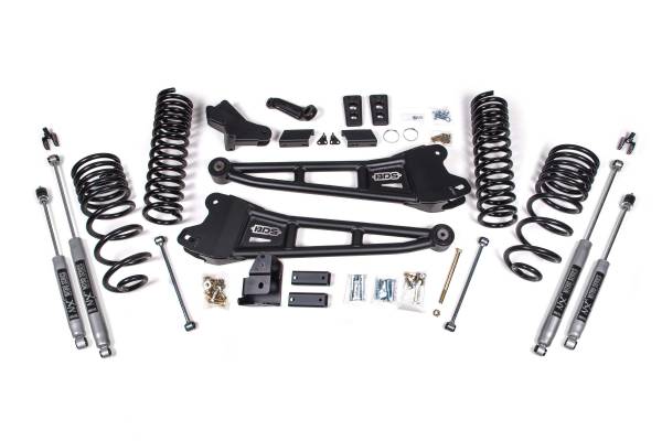 BDS Suspension - 4 Inch Lift Kit w/ Radius Arm Ram 2500 14-18 4WD Gas Fox 2.0 Performance Shocks