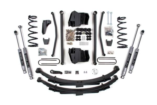 BDS Suspension - 8 Inch Lift Kit Long Arm Dodge Ram 2500/3500 2008 4WD Diesel Manual Leaf Springs 3.5 Inch Axle NX2 Nitro Shocks