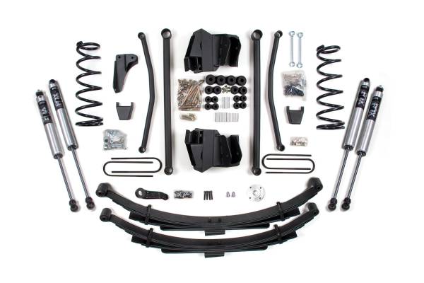 BDS Suspension - 8 Inch Lift Kit Long Arm Dodge Ram 2500/3500 2008 4WD Diesel Manual Leaf Springs 3.5 Inch Axle Fox 2.0 Performance Shocks