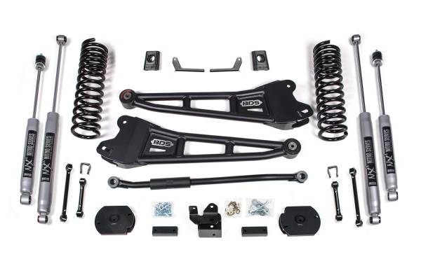 BDS Suspension - 3 Inch Lift Kit Ram 2500 w/ Rear Air Ride 19-24 4WD Diesel NX2 Nitro Shocks