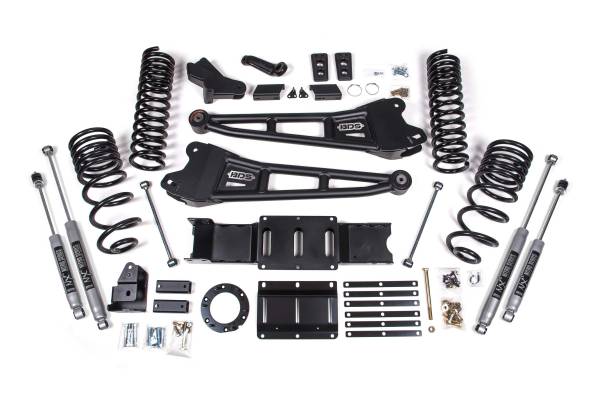 BDS Suspension - 4 Inch Lift Kit w/ Radius Arm Ram 2500 19-24 4WD Gas Fox 2.0 Performance