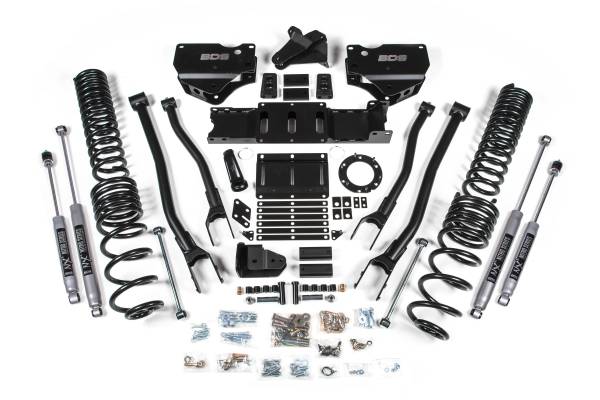 BDS Suspension - 5.5 Inch Lift Kit w/ 4-Link Ram 2500 19-24 4WD Gas NX2 Nitro Shocks