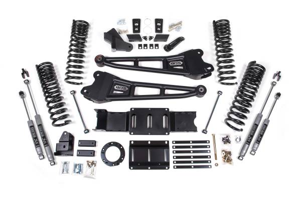 BDS Suspension - 5.5 Inch Lift Kit w/ Radius Arm Ram 2500 19-24 4WD Gas Fox 2.5 Performance Elite Shocks