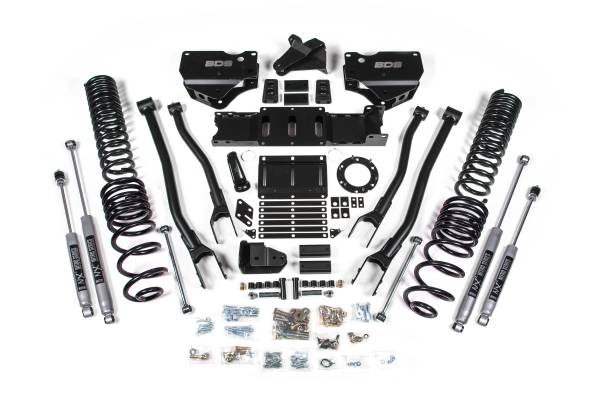 BDS Suspension - 4 Inch Lift Kit w/ 4-Link Ram 2500 19-24 4WD Gas NX2 Nitro Shocks