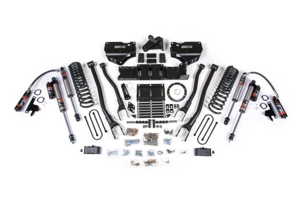 BDS Suspension - 4 Inch Lift Kit w/ 4-Link Ram 3500 19-23 4WD Diesel 6 Bolt Fox 2.5 Performance Elite Shocks