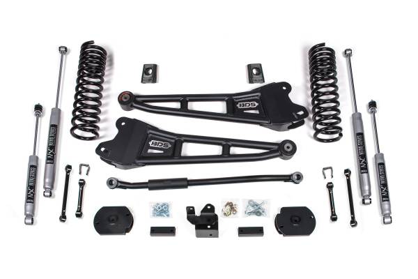 BDS Suspension - 3 Inch Lift Kit w/ Radius Arm Ram 2500 19-24 4WD Diesel Fox 2.5 Performance Elite Shocks