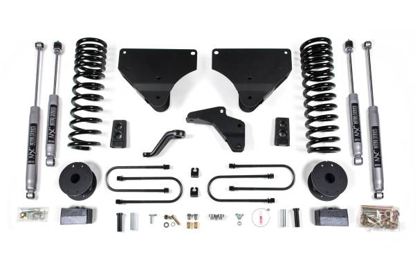 BDS Suspension - 4 Inch Lift Kit Ram 3500 w/ Rear Air Ride 13-18 4WD Gas NX2 Nitro Shocks