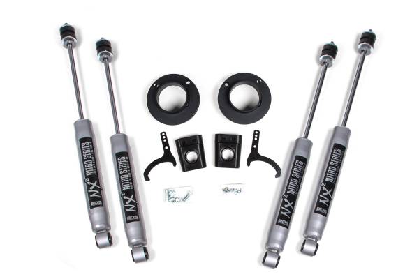 BDS Suspension - 2 Inch Leveling Kit Ram 2500 w/ Rear Air Ride 14-24 4WD W/ Fox 2.0 Performance Shocks