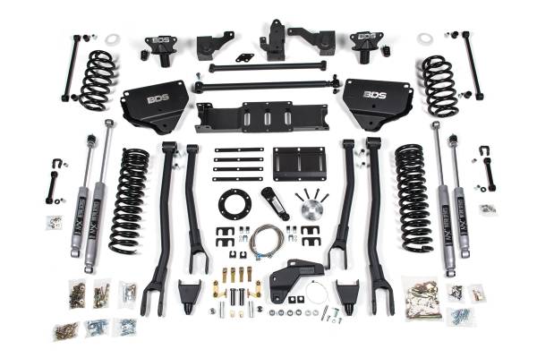 BDS Suspension - 8 Inch Lift Kit w/ 4-Link Ram 2500 14-18 4WD Diesel NX2 Nitro Shocks