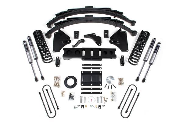 BDS Suspension - 6 Inch Lift Kit Ram 3500 13-18 4WD Diesel Leaf Springs 6 Bolt Fox 2.0 Performance Shocks