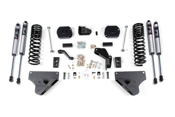 BDS Suspension - 4 Inch Lift Kit Ram 2500 14-18 4WD Gas Rear Lift Coil Spacers Fox 2.0 Performance Shocks