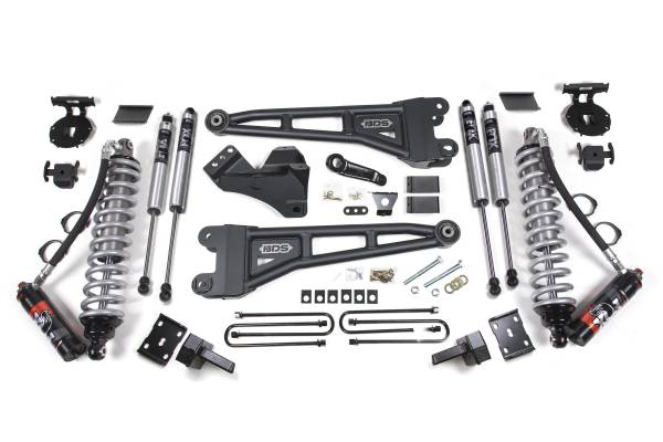 BDS Suspension - 4 Inch Lift Kit w/ Radius Arm FOX 2.5 Performance Elite Coil-Over Conversion Ford F250/F350 Super Duty 11-16 4WD Diesel 4 Inch Block Kit