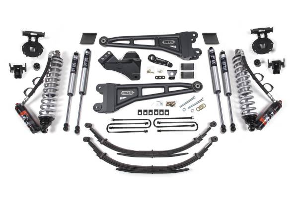 BDS Suspension - 6 Inch Lift Kit w/ Radius Arm FOX 2.5 Performance Elite Coil-Over Conversion Ford F250/F350 Super Duty 11-16 4WD Diesel Factory 3 Inch Rear Blocks