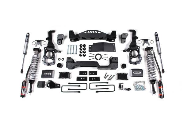 BDS Suspension - 4 Inch Lift Kit FOX 2.5 Performance Elite Coil-Over Ford F150 21-24 4WD 3 Inch Block