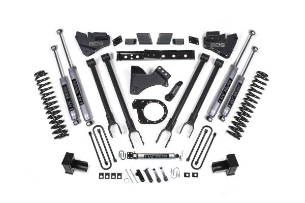 BDS Suspension - 6 Inch Lift Kit w/ 4-Link Ford F350 Super Duty DRW 20-22 4WD Diesel Fox 2.0 Performance Shocks