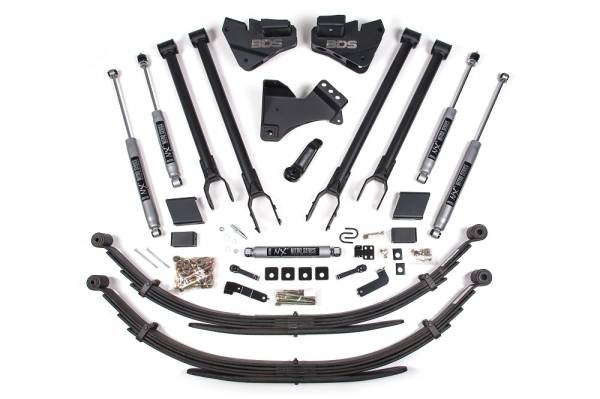 BDS Suspension - 5 Inch Lift Kit w/ 4-Link Ford F250/F350 Super Duty 20-22 4WD Gas Leaf Springs NX2 Nitro Shocks