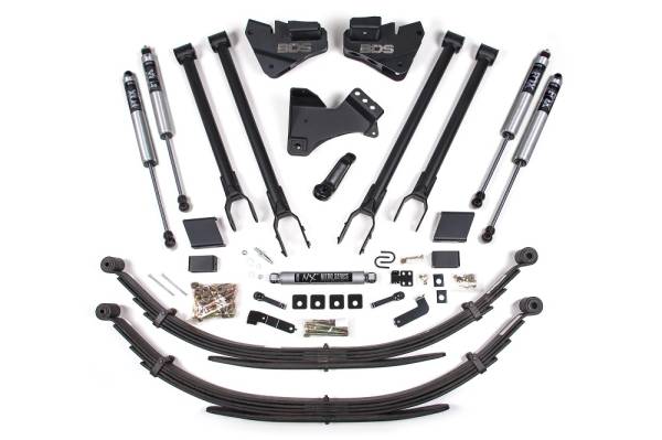 BDS Suspension - 5 Inch Lift Kit w/ 4-Link Ford F250/F350 Super Duty 20-22 4WD Gas Leaf Springs Fox 2.0 Performance Shocks