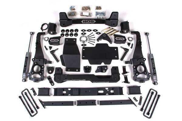 BDS Suspension - 6 Inch Lift Kit Ford Ranger 19-23 4WD Cast Aluminum Knuckle NX2 Nitro Shocks