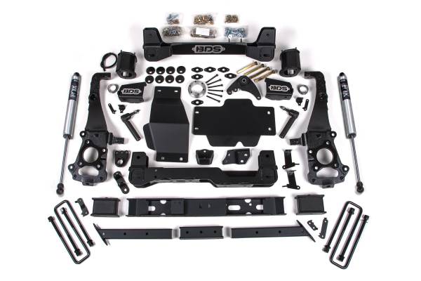 BDS Suspension - 6 Inch Lift Kit Ford Ranger 19-23 4WD Cast Aluminum Knuckle Fox 2.0 Performance Shocks