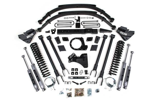 BDS Suspension - 8 Inch Lift Kit 4-Link Conversion Ford F250/F350 Super Duty 17-19 4WD Diesel NX2 Nitro Shocks