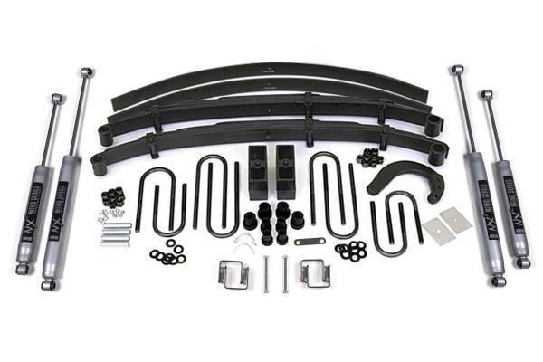 BDS Suspension - 6 Inch Lift Kit Chevy/GMC 1/2 Ton Blazer/Suburban 88-91 4WD 4 Inch Block Kit w/Add A Leaf NX2 Nitro Shocks