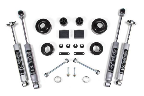 BDS Suspension - 2 Inch Lift Kit Coil Spacer Jeep Wrangler JK 12-18 2-Door NX2 Nitro Shocks