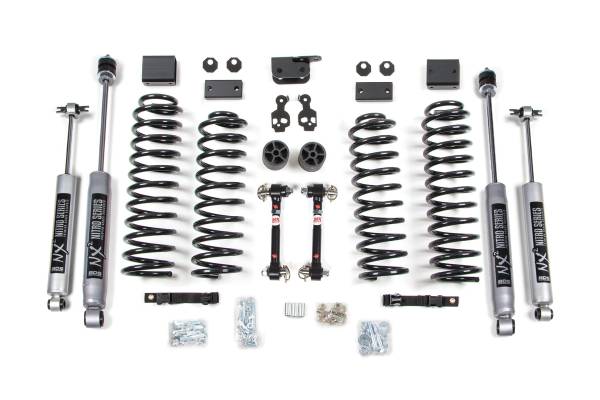 BDS Suspension - 3 Inch Lift Kit Jeep Wrangler JK 07-11 2-Door Fixed Sway Bar Links NX2 Nitro Shocks