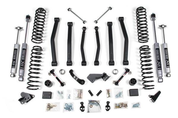 BDS Suspension - 4 Inch Lift Kit Jeep Wrangler JK 12-18 2-Door Fixed Link Sway Bar NX2 Nitro Shocks