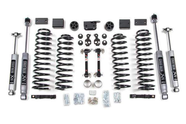 BDS Suspension - 3 Inch Lift Kit Jeep Wrangler JK 12-18 2-Door Fixed Sway Bar Link NX2 Nitro Shocks