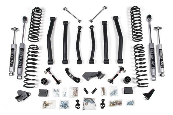 BDS Suspension - 4.5 Inch Lift Kit Jeep Wrangler JK 07-11 4-Door Fixed Sway Bar Link NX2 Nitro Shocks