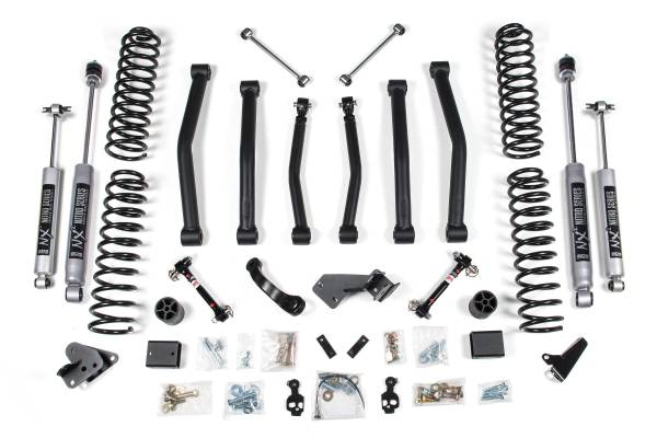 BDS Suspension - 4.5 Inch Lift Kit Jeep Wrangler JK 07-11 4-Door Sway Bar Disconnects Fox 2.0 Performance Shocks