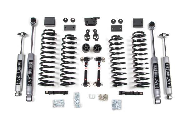 BDS Suspension - 3 Inch Lift Kit Jeep Wrangler JK 07-11 4-Door Fixed Sway Bar Links NX2 Nitro Shocks