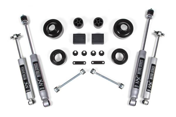 BDS Suspension - 2 Inch Lift Kit Coil Spacer Jeep Wrangler JK 07-11 2-Door NX2 Nitro Shocks