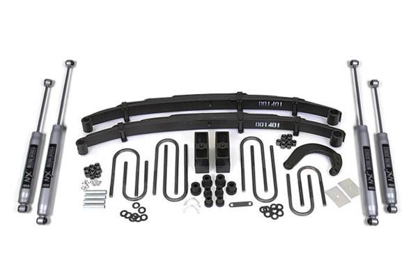 BDS Suspension - 4 Inch Lift Kit Chevy/GMC 1/2 Ton Truck/SUV 77-87 4WD Leaf Springs W/NX2 Nitro Shocks