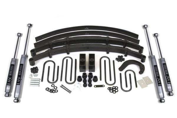 BDS Suspension - 6 Inch Lift Kit Chevy/GMC 1/2 Ton Truck/SUV 73-76 4WD Leaf Springs NX2 Nitro Shocks