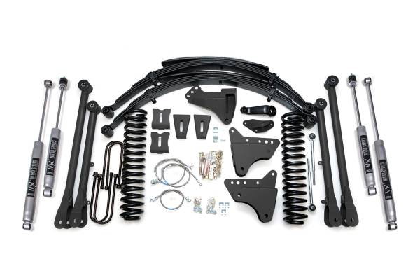 BDS Suspension - 8 Inch Lift Kit w/ 4-Link Ford F250/F350 Super Duty 05-07 4WD Diesel NX2 Nitro