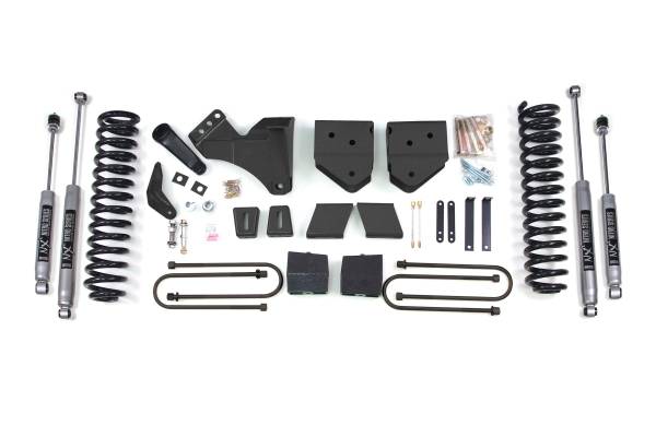 BDS Suspension - 6 Inch Lift Kit Ford F250/F350 Super Duty 05-07 4WD Diesel 5 Inch Block With Overload NX2 Nitro