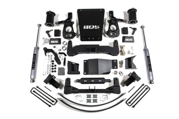 BDS Suspension - 8 Inch Lift Kit Silverado/Sierra 1500 14-18 4WD Cast Steel NX2 Nitro