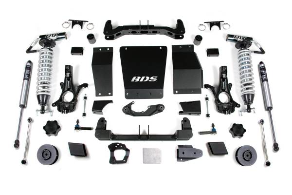 BDS Suspension - 4 Inch Lift Kit FOX 2.5 Coil-Over Chevy/GMC Suburban Tahoe Yukon/XL 1500 15-19 4WD Aluminum / Stamped Steel Fox 2.5 Performance Shocks