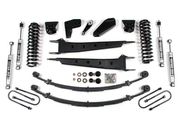 BDS Suspension - 4 Inch Lift Kit w/ Radius Arm Ford F100/F150 80-96 4WD 2 Inch Leaf Springs NX2 Nitro