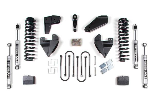 BDS Suspension - 6 Inch Lift Kit Ford F100/F150 80-96 4WD 4 Inch Block Kit with Add A Leaf NX2 Nitro