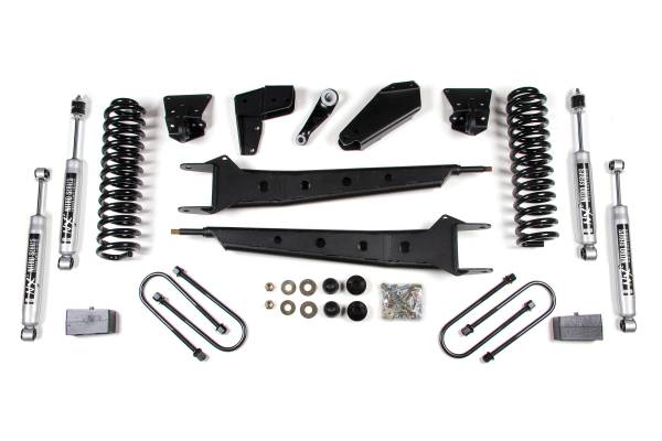 BDS Suspension - 4 Inch Lift Kit w/ Radius Arm Ford F100/F150 80-96 4WD 4 Inch Leaf Springs NX2 Nitro